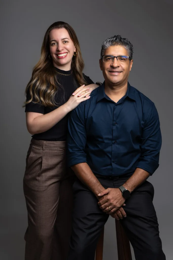 Genivaldo Santos da Silva e Danielle Borges da Silva — fundadores da GSS Soluções