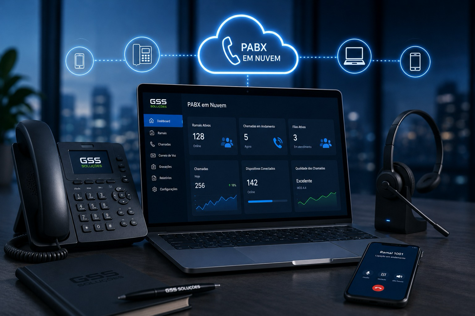 PABX virtual gerenciado pela GSS Soluções